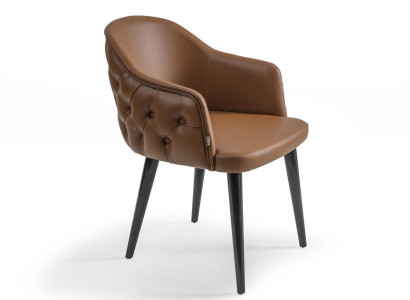 Chestefield Stuhl mit Armlehnen Designer Esszimmer Modern Einrichtung